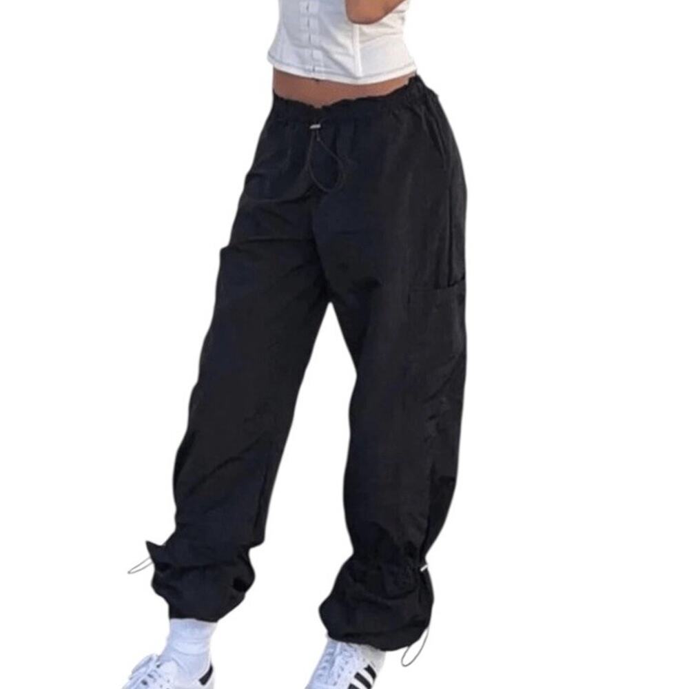 White Fox Boutique Never Blend In Pants Black size Small Streetwear